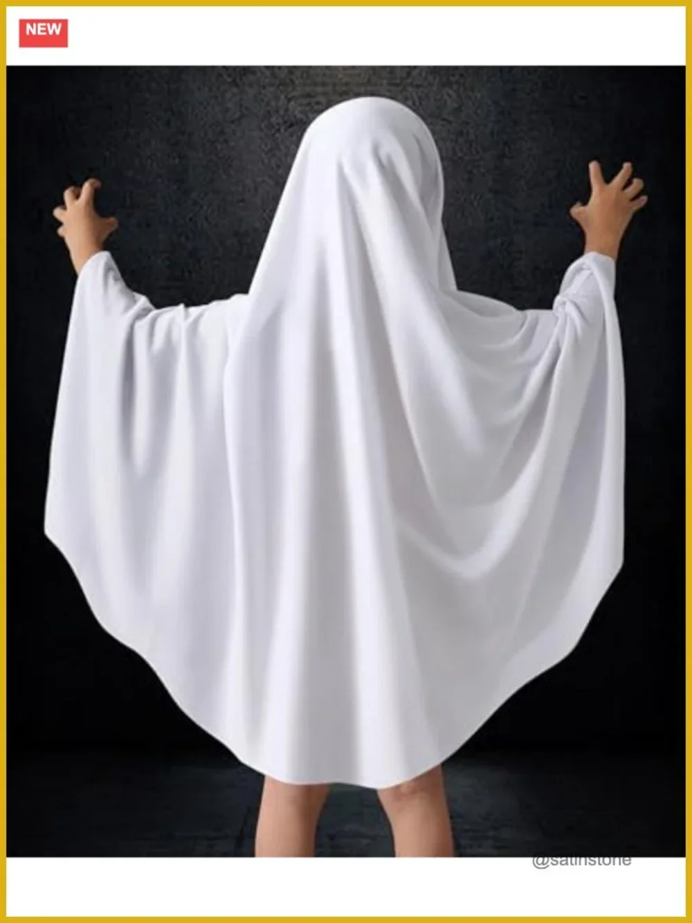 Kids Ghost Costume Cloak Halloween Cosplay Glow in Dark Toddler Boy Girl